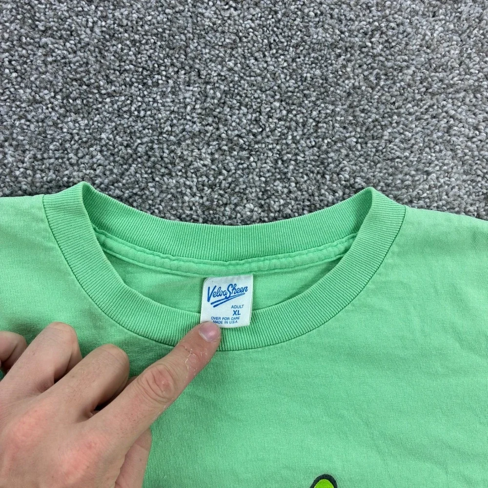 Vintage Goofy Box Logo Shirt Mens XL Green Disney Cartoon Mickey Mouse Goofy Dog - Picture 3 of 6